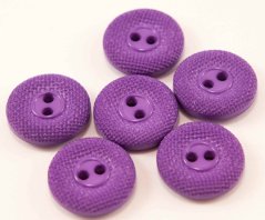 Buttonhole button - purple - diameter 1.8 cm