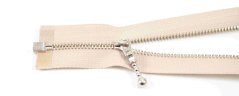 Deliteľný kovový strieborný zips č.3 viac farieb - dĺžka (30 - 85 cm)