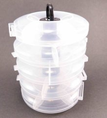 Plastový organizér - priehľadná - rozmer 12 cm x 19 cm