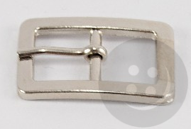 Kovová pásková spona - staro kovovová, strieborná - prievlak  1,5 cm