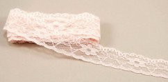 Polyester Lace - antique pink - width 2 cm