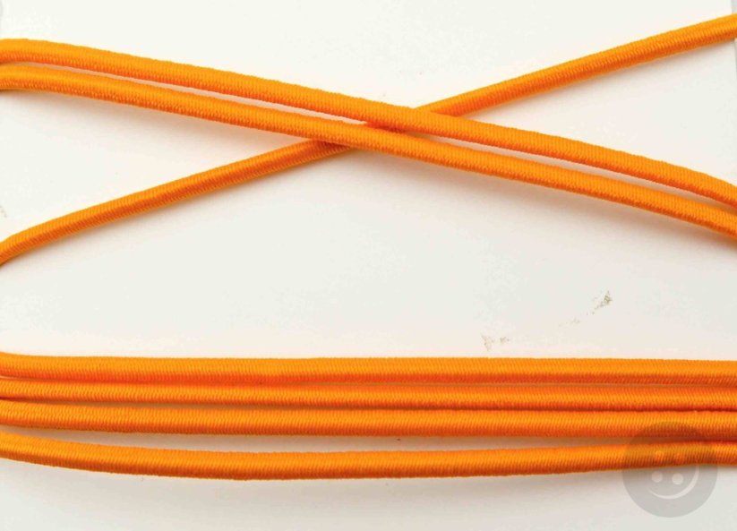 Bundová kulatá pruženka - pomerančová - průměr 0,3 cm