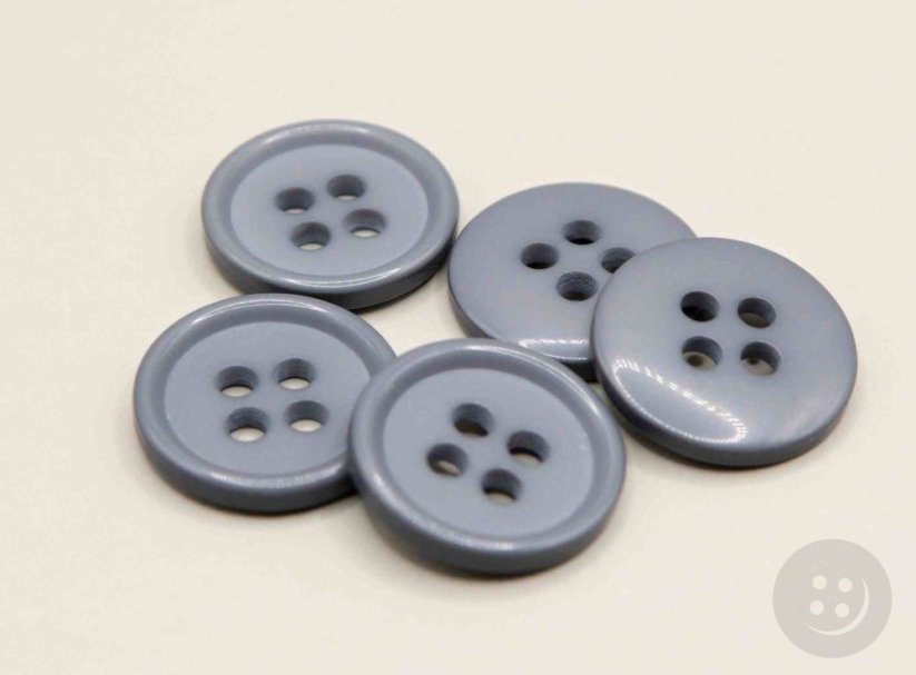 Suit button - grey - diameter 1,5 cm
