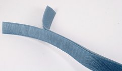 Sew-on velcro tape - medium grey - width 2 cm