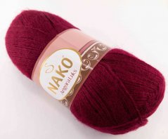 Angora luks yarn - burgundy - 1238