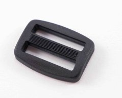 Plastik Schiebeschnalle - schwarz - Durchmesser 2 cm