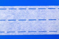 Zažehlovací vlizelínový pásek -bílá - šíře 10 cm