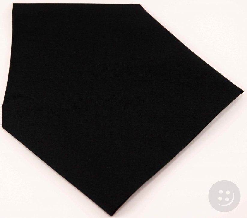 Monochrome cotton scarves - more colors - dimensions 65 cm x 65 cm - Scarf color: black