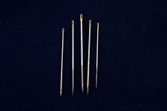 Ledernadeln - 5 St. - Länge 4 cm - 6 cm