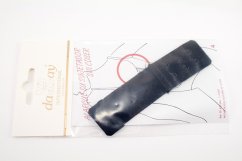 Vkladacie podprsenkový predlžovač obvodu - čierna - dĺžka 10,5 cm - rozteč háčikov 1 cm
