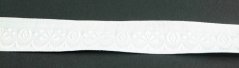 Festive ribbon - white - width 2 cm