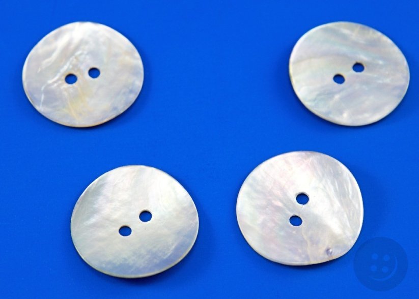 Pearl oyster shell button - diameter 2.5 cm