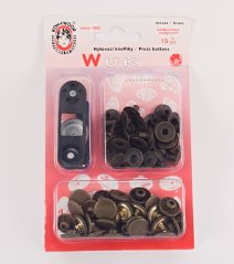 Cvoky WUK - starokovová - priemer 1,35 cm - 10 ks