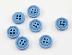 Hole shirt button - light blue - diameter 1.2 cm