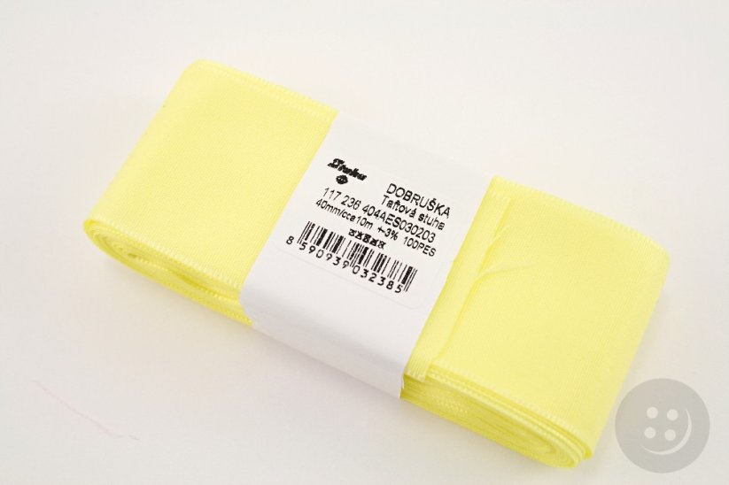 Light yellow taffeta ribbon No. 203