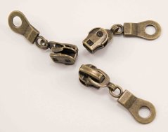 Jazdec na plastový špirálový zdrhovadlo - s ozdobou - starokov - veľkosť 5