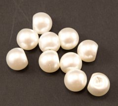Bead-shaped button - pearl - diameter 1.4 cm