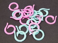 Sponky na pletení - 20 ks - plast - průměr 2 cm
