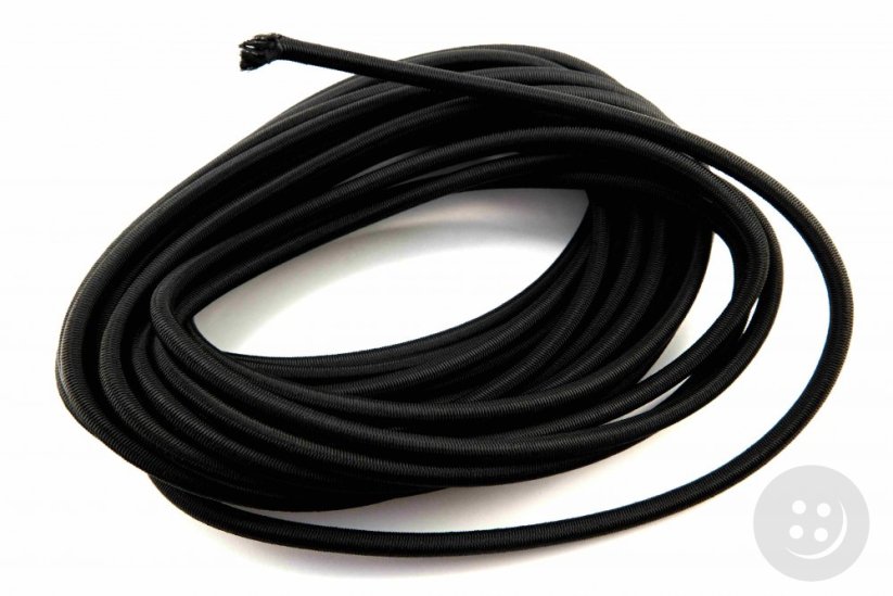 Gummiseil - schwarz - Durchmesser 0,8 cm - 1,6 m