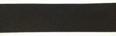 Grosgrain ribbon - black - width 0,6 cm