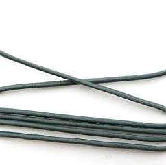 Bundová kulatá pruženka - šedá - průměr 0,3 cm