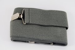 Men's suspenders - gray - width 5 cm