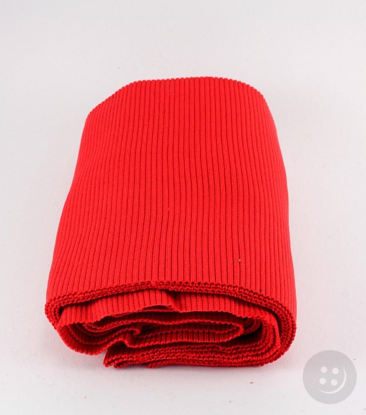 Polyester knit - red - dimensions 16 cm x 80 cm
