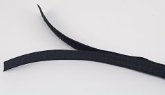 Našívacie suchý zips - čierna - šírka 1,6 cm