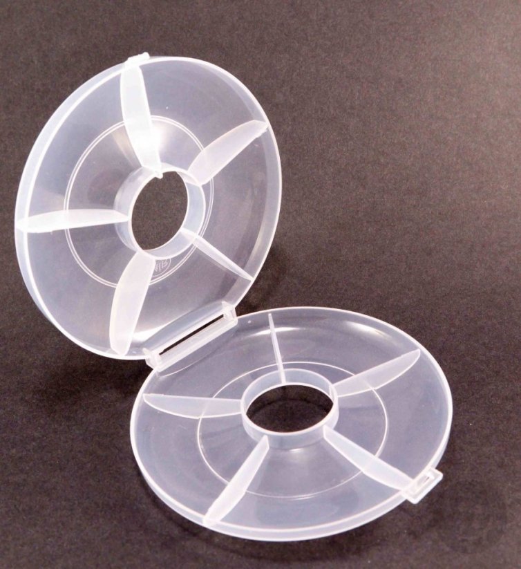 Plastový organizér - průhledná - rozměr 12 cm x 19 cm