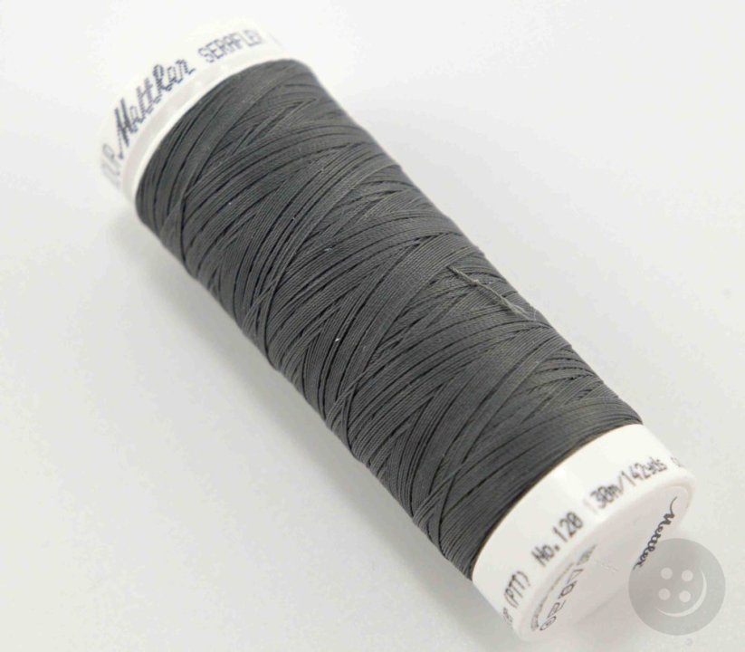 Extra elastic polyester thread - dark gray - length 130 m
