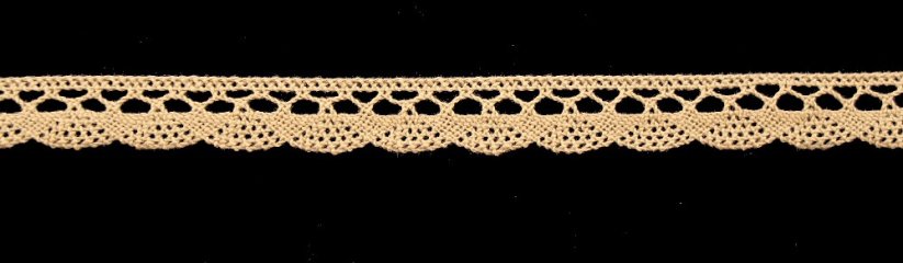 Cotton lace trim - beige - width 1,8 cm