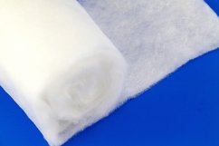 Silné duté vlákno - biela - šírka 155 cm - gramáž 180 g/m²