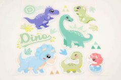 Bügelbilder - Dinosaurier - Größe 16,5 cm x 15 cm