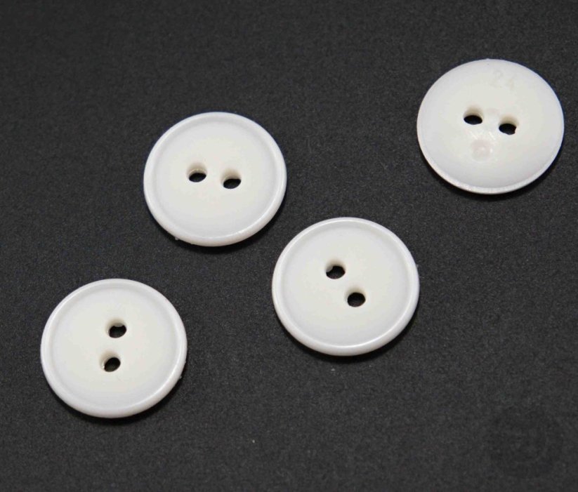 Hole button - broken white - diameter 1.5