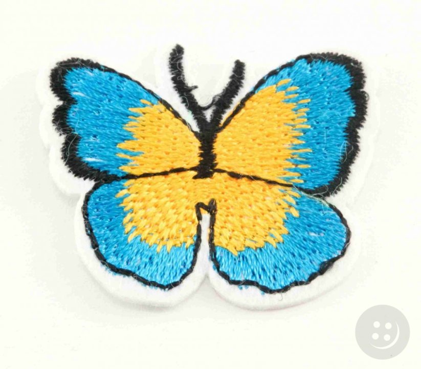 Patch zum Aufbügeln - Schmetterling - Größe 4 cm x 3,5 cm