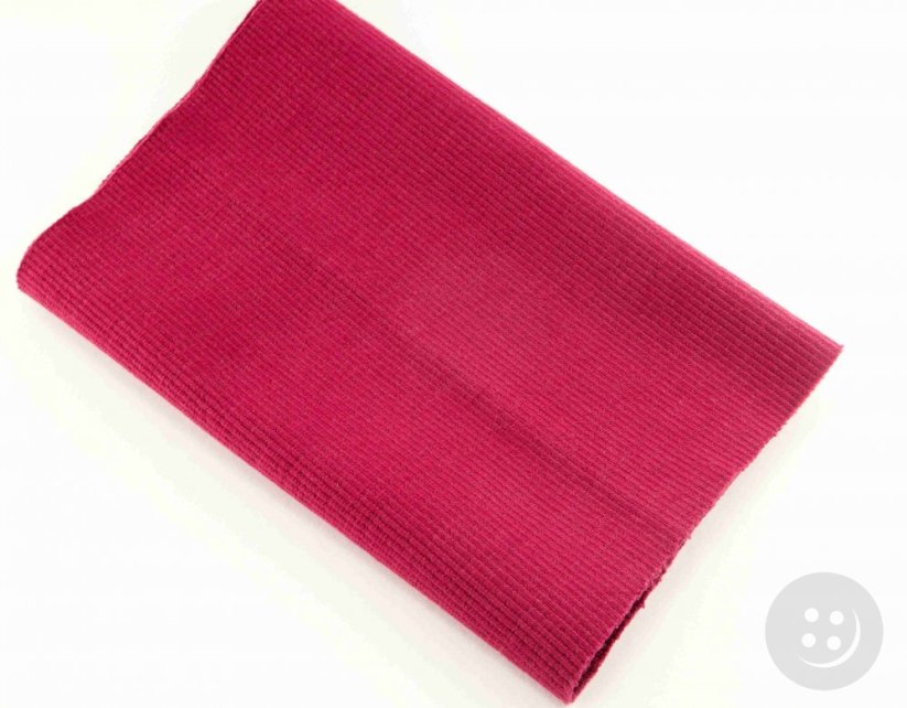 Cotton knit - burgundy - dimensions 16 cm x 80 cm