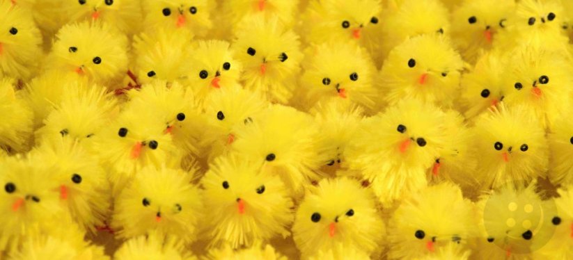 Ostern Küke - gelb - Größe 4 cm