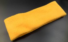 Yellow fleece headband