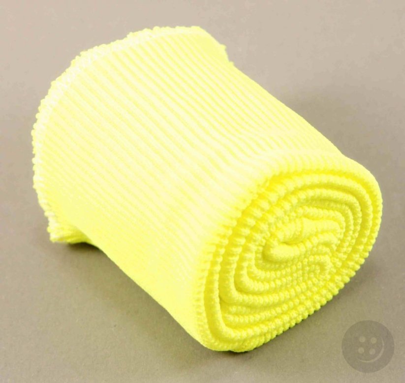 Elastic rib knit kit - neon yellow