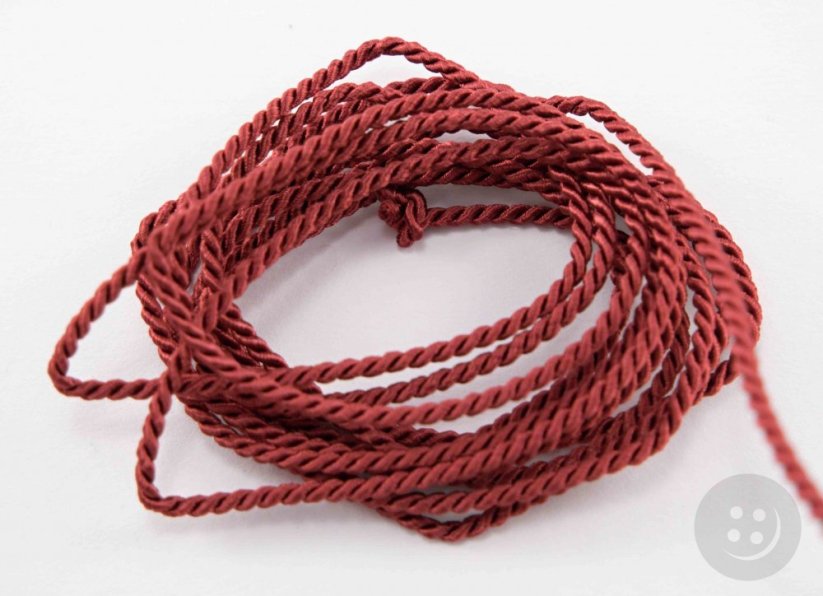 Twisted cords - more colors - diameter 0.3 cm