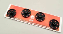 Metal KIN snaps 4 pcs - black - diameter 2,1 cm, nr. 8