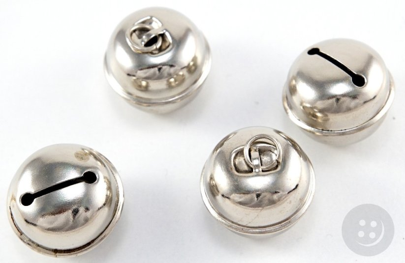 Jingle bell - silver - diameter  1,5 cm