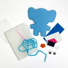 Sloník - sada pre deti na výrobu plsteného zvieratka + návod