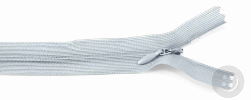 Nedělitelný skrytý zip (3mm) různé barvy - délka 18 cm - 60 cm