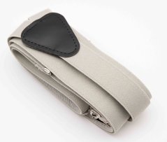 Men's suspenders - light gray - width 2.5 cm