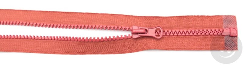 Plastic open-end zippers cubes - length (30 - 95 cm) - various colours