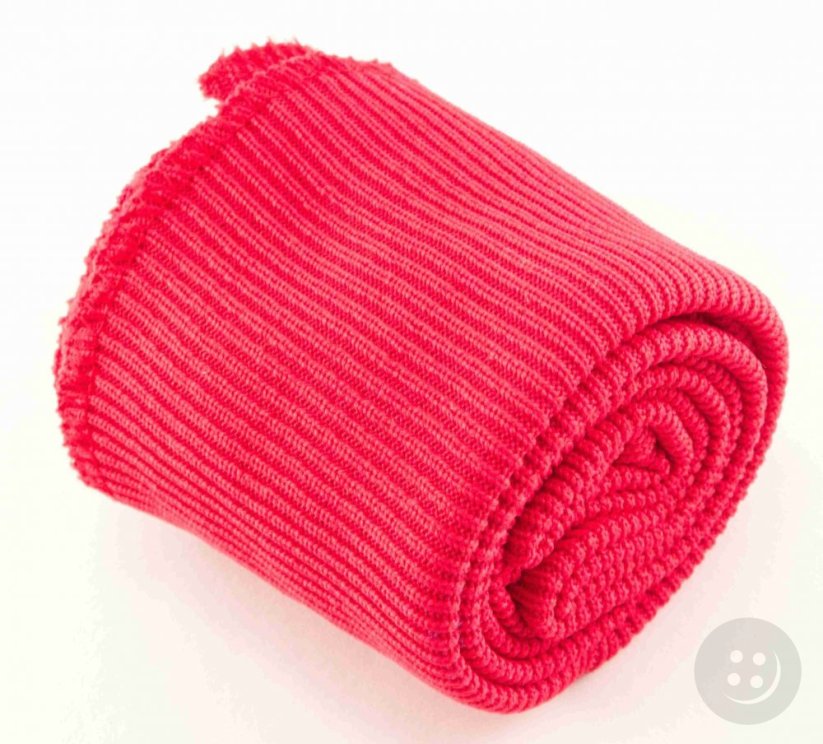 Elastic rib knit kit - red