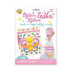 Taška s motýlikom - sada pre deti na ozdobenie taštičky + návod