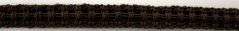 Decorative braid - dark brown - width 1,5 cm