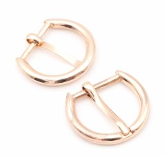 Metall-Dekorschnalle mit Dorn - gold - Durchlass 2 cm